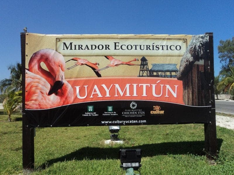 welcome to Uaymitun sign in Mexico