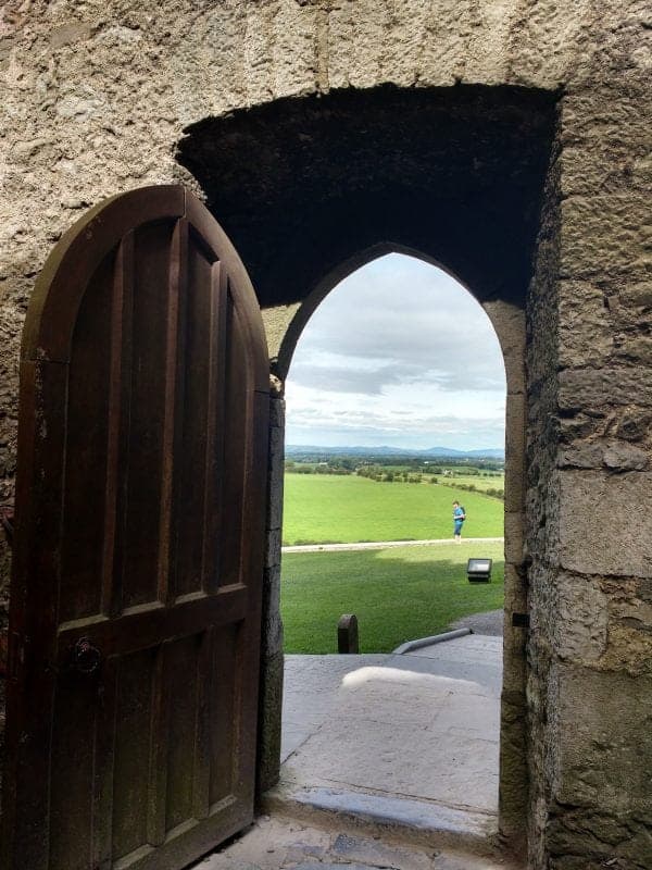 views out to the Galtee Mountains The Rock of Cashel & Hore Abbey in Tipperary Ireland