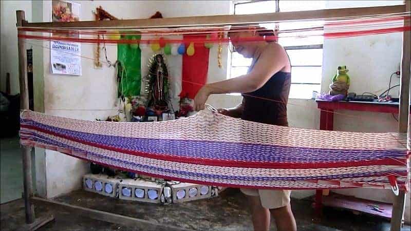 Hammocks made by hand in Mexico