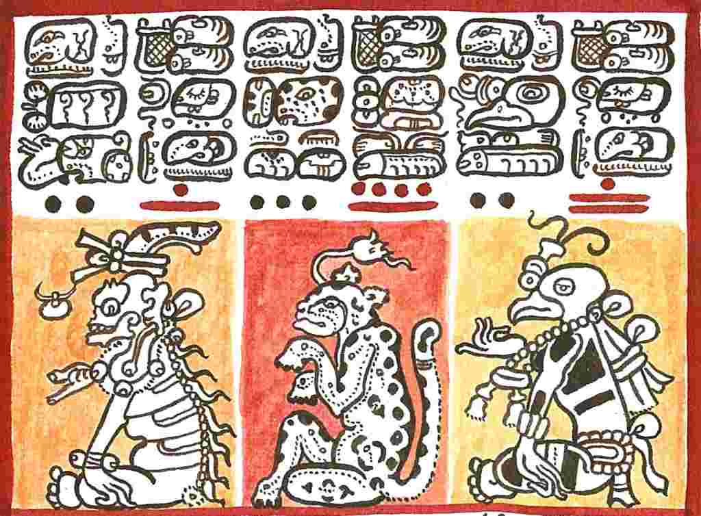 Legends of the Mayan Alux or little people as shown in the codex