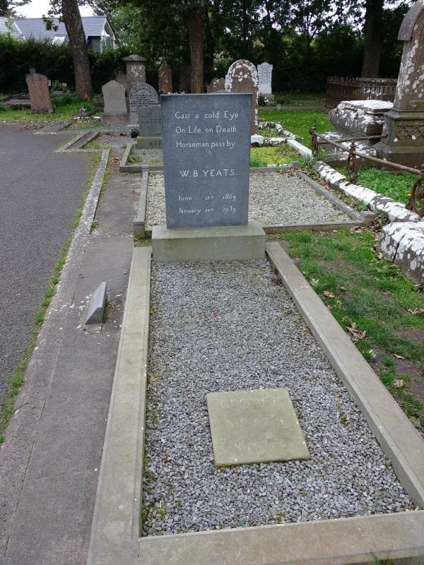 Yeats grave overlooking Benbulben