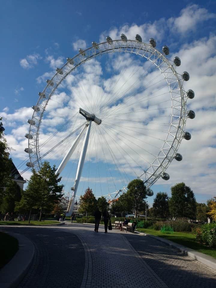 the London Eye from a distance