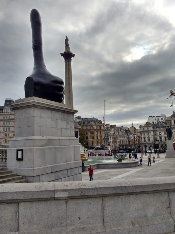 Nelson's Column and Trafalgar Square Lions