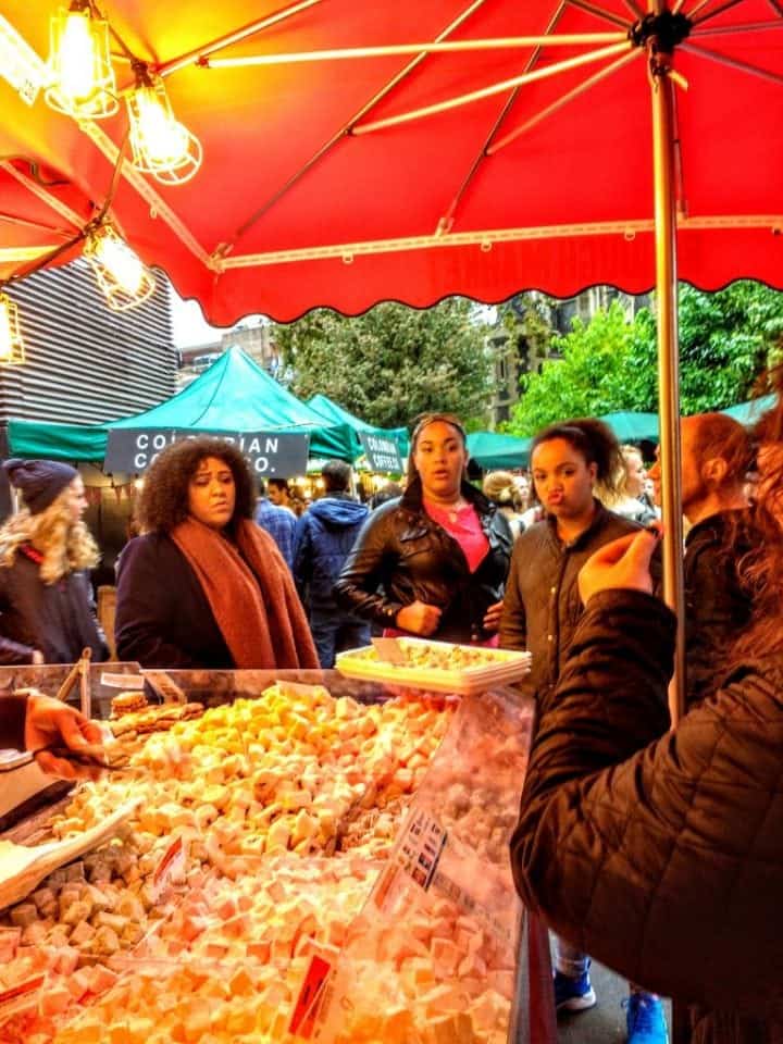 a great guide to Borough Market for foodies, some of the stalls tucked underneath the bridge