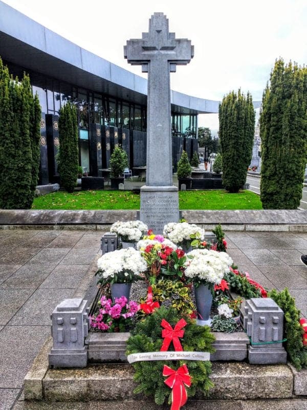 Michael Collins memorial at Dublin's Glasnevin Cemetery