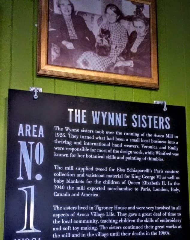 The Wynne sisters the original owners of the Avoca mill