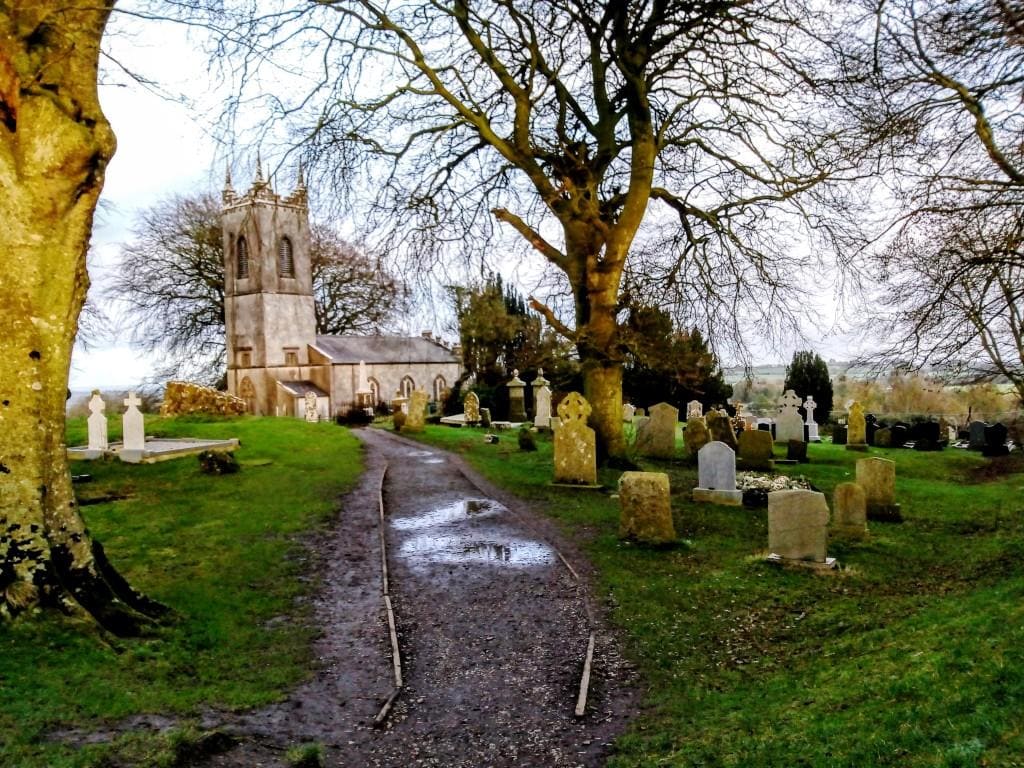 churchyard with standing stones historical sites of ireland Tara