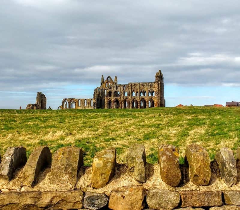 The stunning Whitby ruined abbey in Yorkshire - where Dracula was first conceived.