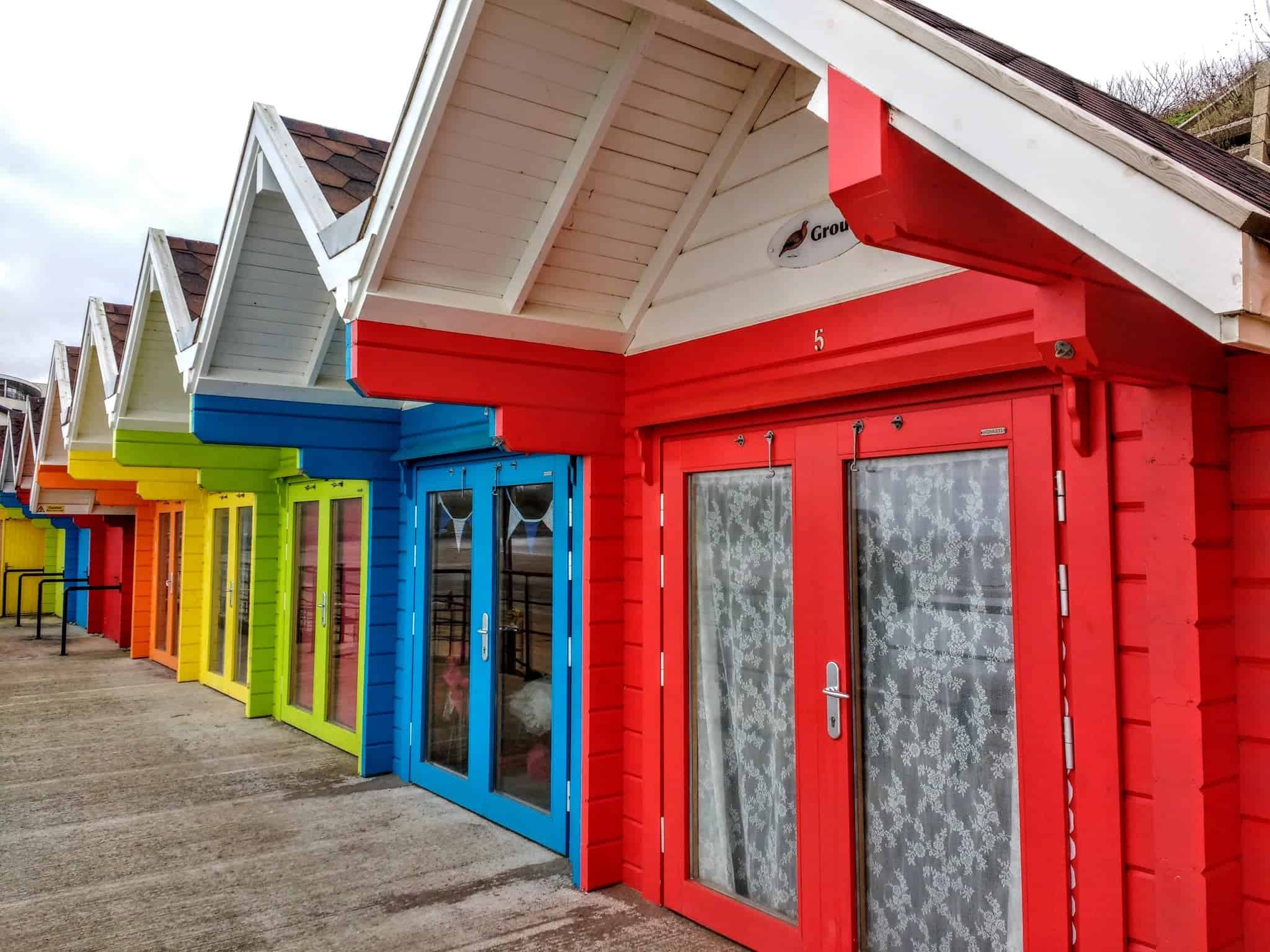 beach huts at Scarborough