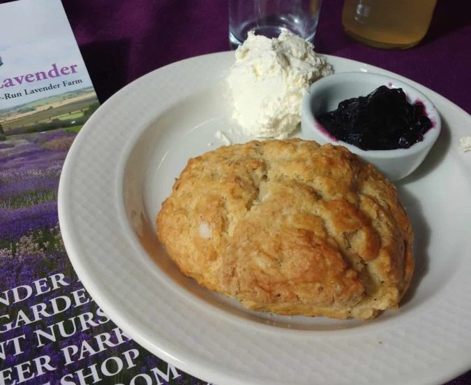 Lavender scones