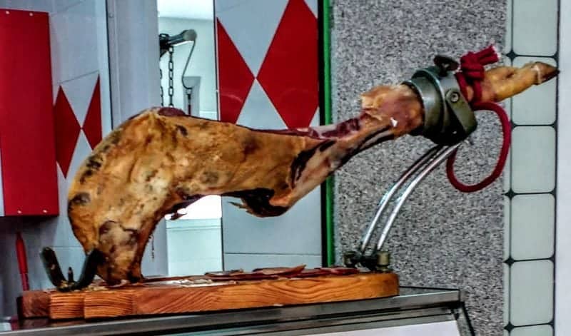 Iberico Jamon the art of carving in Andalusia