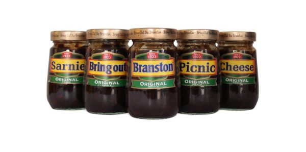 a jar of Branston Pickle