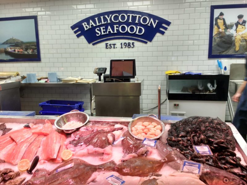 Fish stall in the English Market in Cork