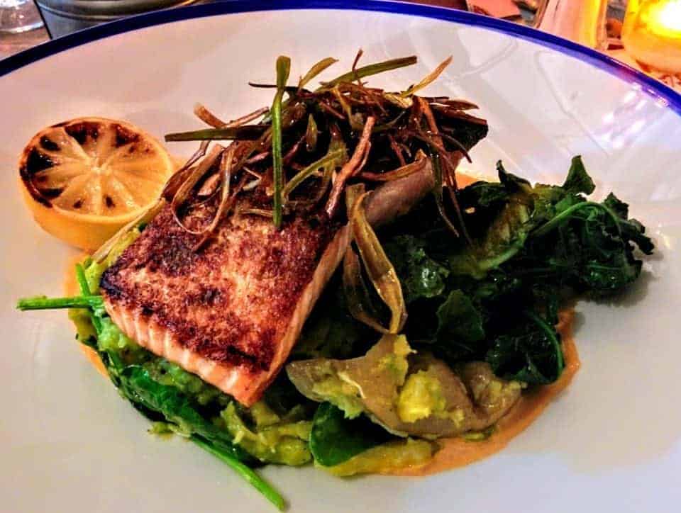 Salmon dish at Made in Belfast