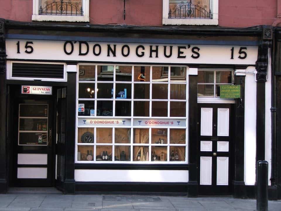 famous pubs in Dublin O'Donoghue's for live music
