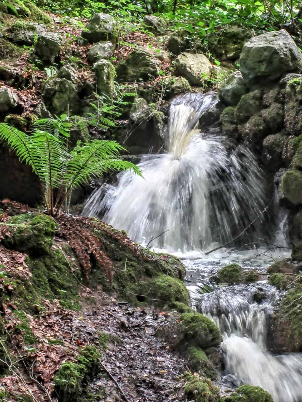 A small waterfall in the Glenballyemon