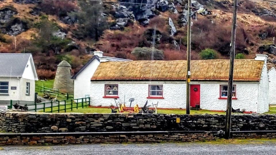 be prepared for lots of places to be closed in the winter months when visiting Ireland - this is a photo of the Folk Village in Glencolumbkille that is closed for the season