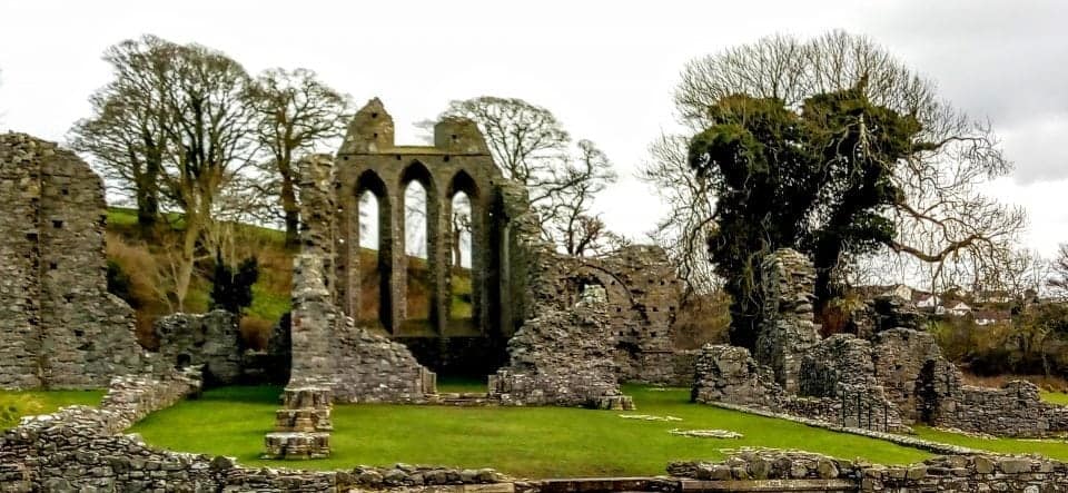 Inch Abbey ruins this is where the War of the 5 Kings is declared and Robb Stark is crowned king