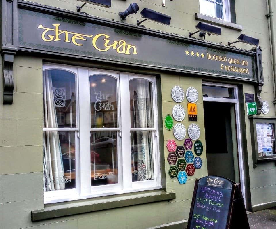 The Cuan pub and Guest Inn where you can visit a Game of Thrones Door and see costumes from the HBO TV show.