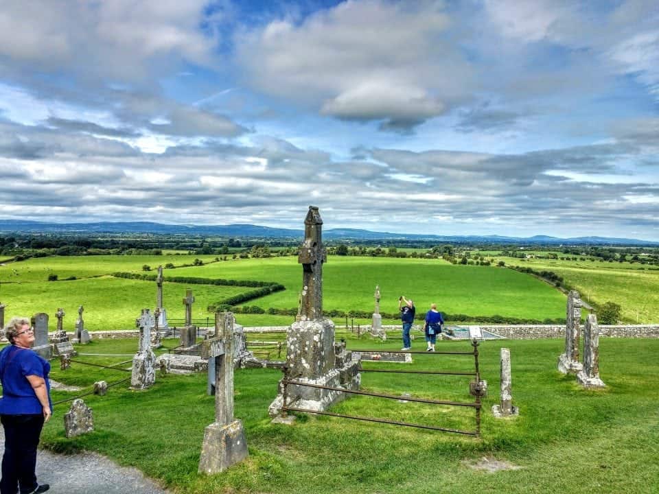 the incredible view from the Rock of Cashel over the Munster Vales a must do when touring Ireland