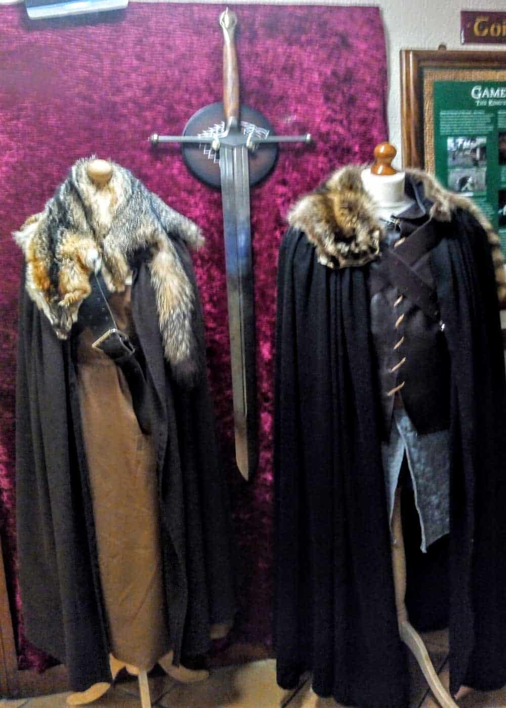 Costumes from Game of Thrones at The Cuan