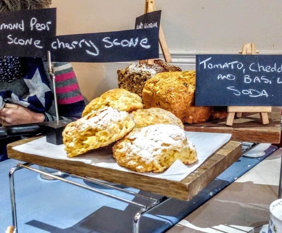 a selection of Irish scones and soda breads