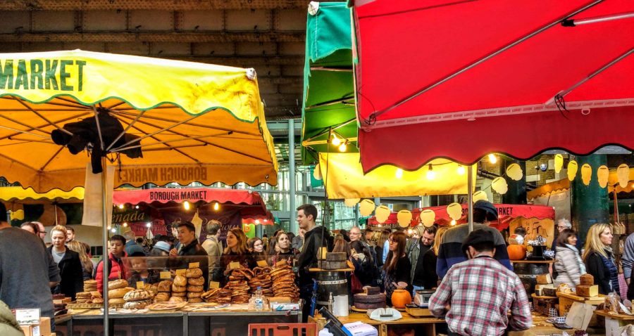 a great guide to Borough Market for foodies, some of the stalls tucked underneath the bridge