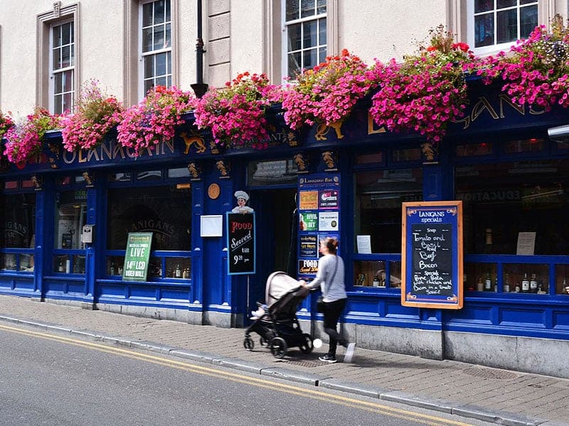 walking down the pretty streets of Kilkenny Ireland's Historic Heartlands