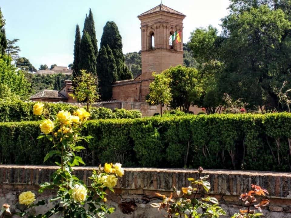 Alhambra Gardens in Granada
