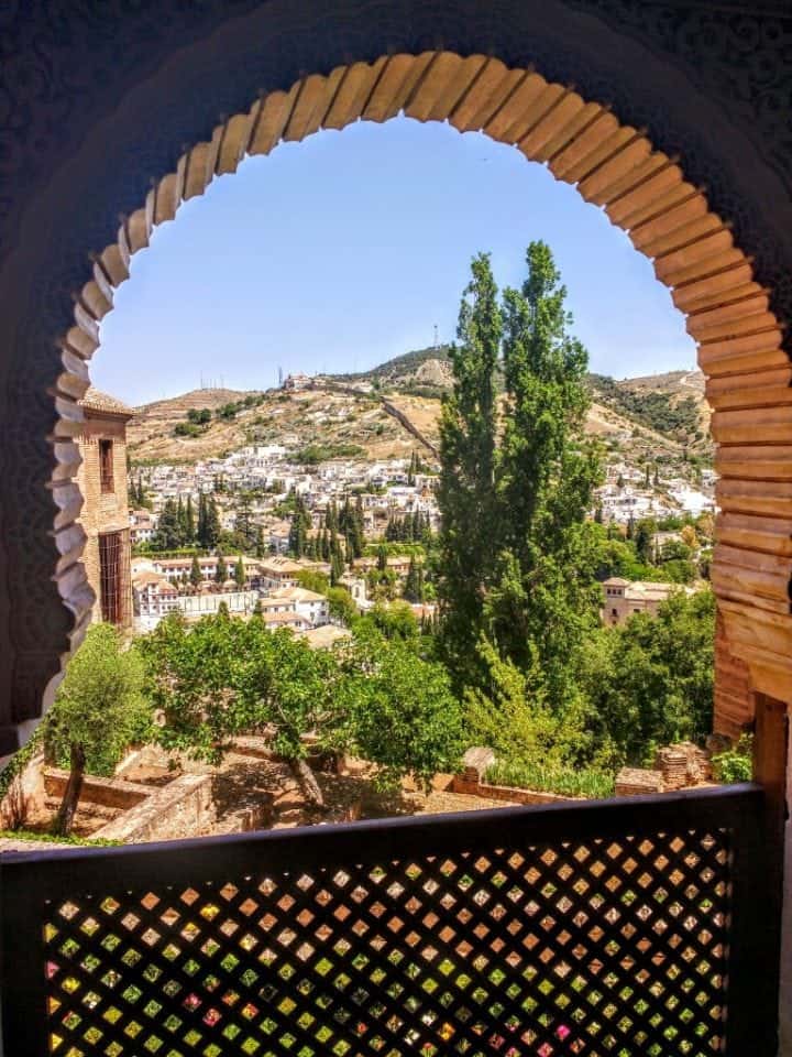 View of Granada from the Alhambra Palace Granada 