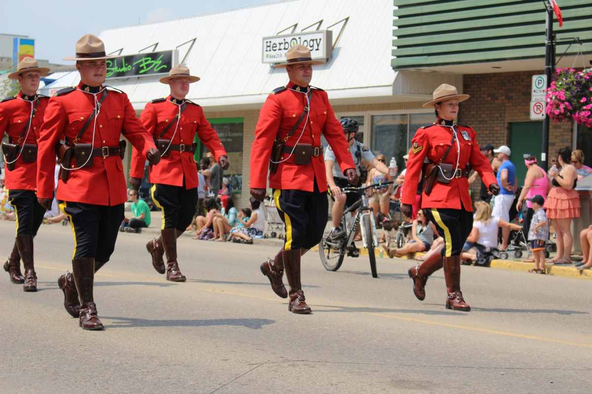 Mounties on parade for Canada Day in Toronto