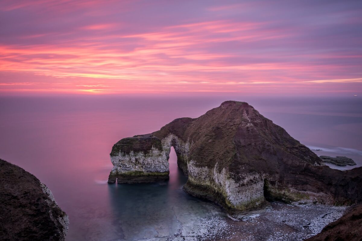 Flamborough arch in North Yorkshire