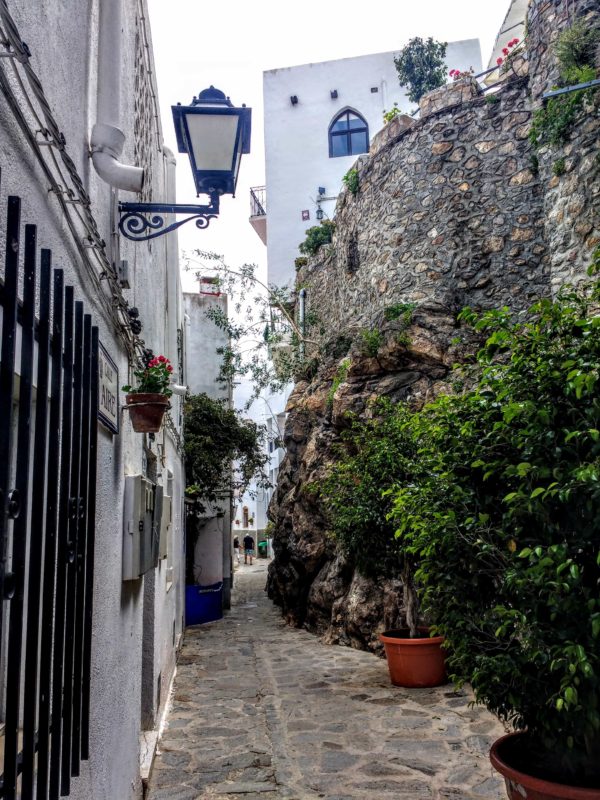 entering into Mojacer Pueblo Spain