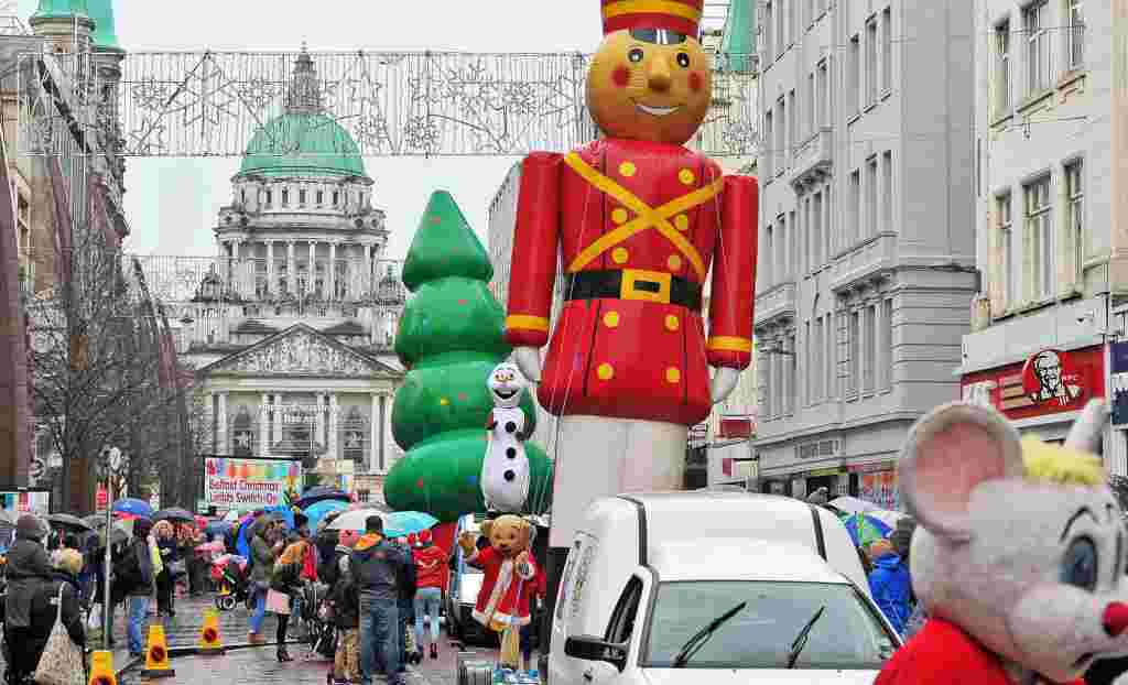 Santa Claus Parade in Belfast 