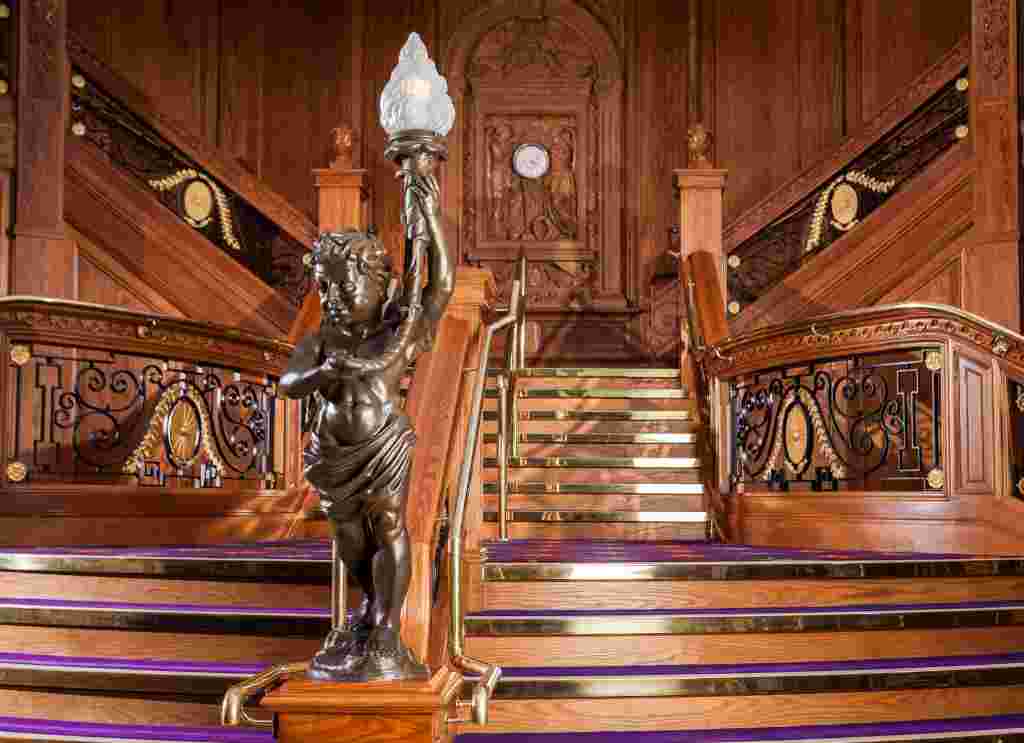 Belfast's biggest tourist trap the Titanic grandstaircase - Ireland's tourist traps