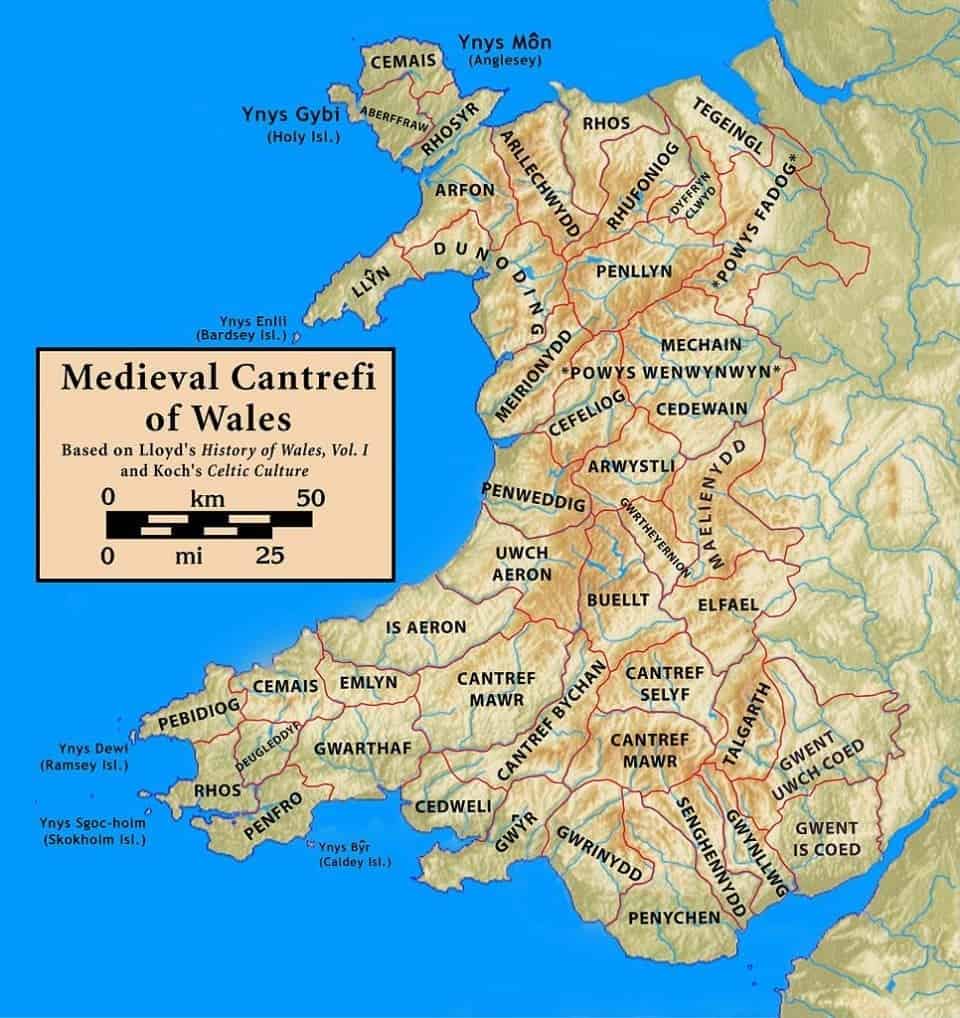 Wales Coastal Path Discover The Wales Coast Path   966px Cantrefi.Medieval.Wales  1 