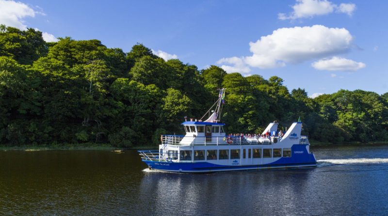 A view of the Donegal Town Water Bus - Around the Diamond are all the best restaurants in Donegal town.