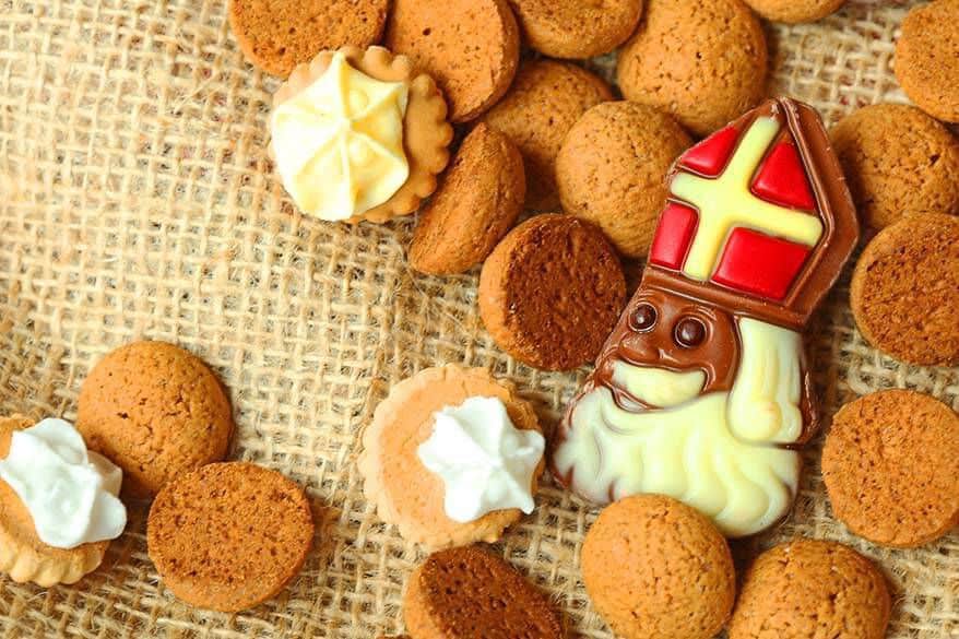 Sinterklass cookies on a plate