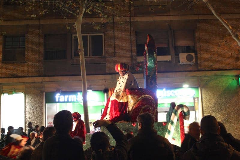 a parade for 3 kings day in Spain