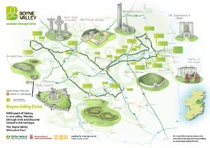 Boyne Valley map pointing out the major things to do in County Meath