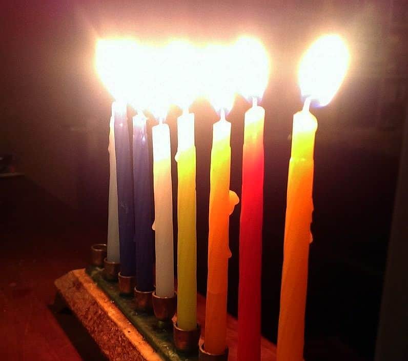 a series of candles that are lit for Chanukhah