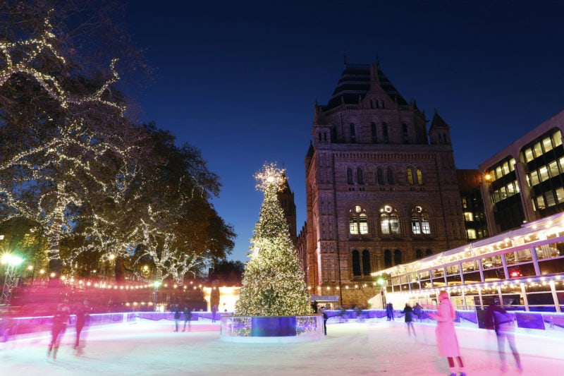 outside the Natural History Museum