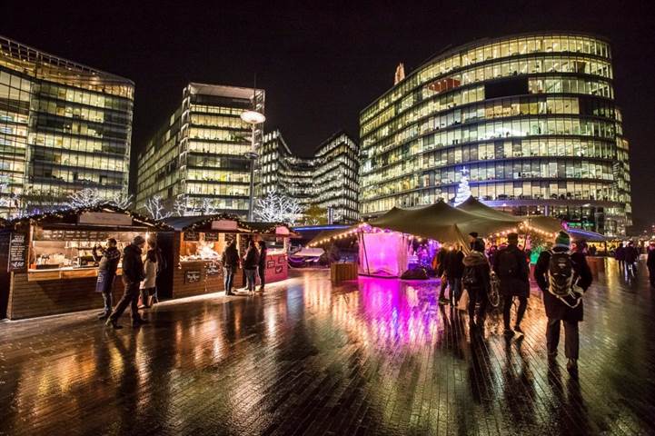 Christmas in London at one of the new Xmas markets