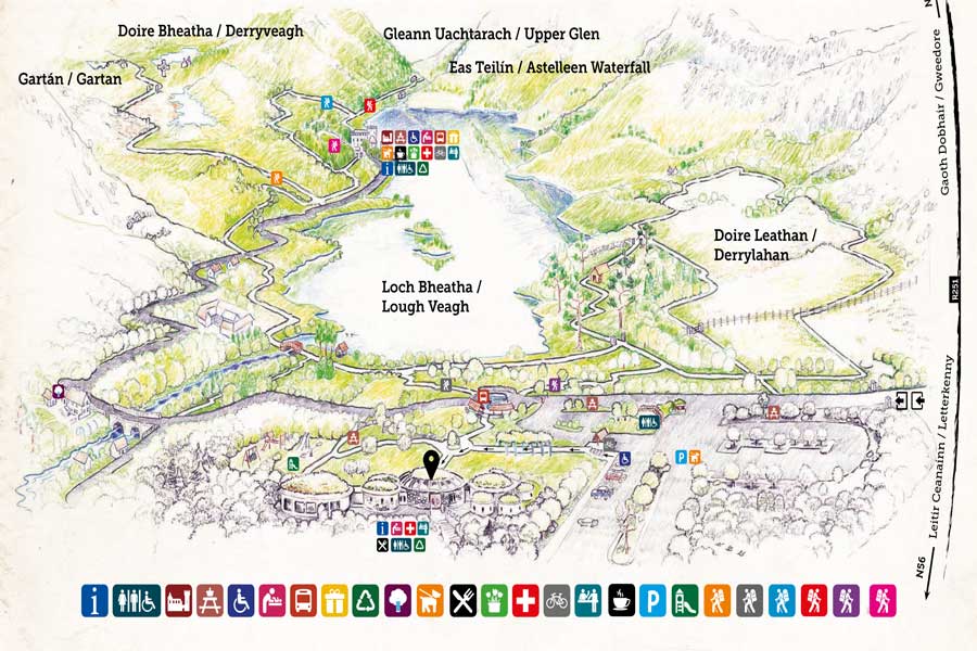 Glenveagh National Park Walking Maps