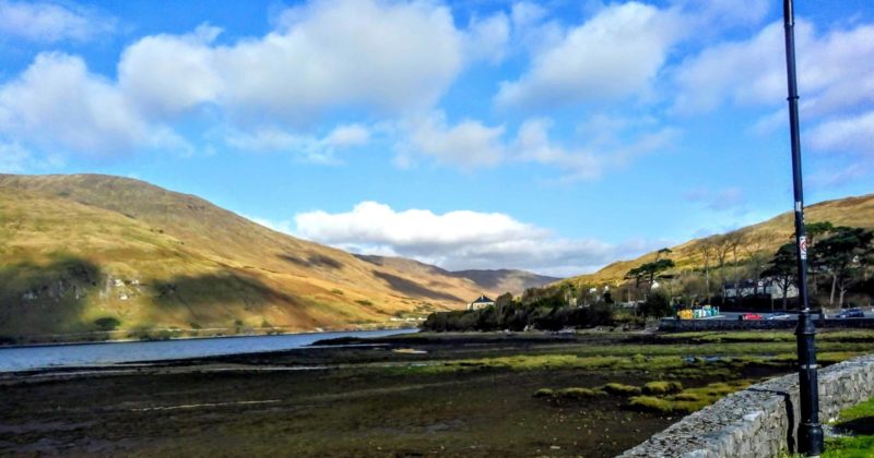 View of the Killary Fjord from the car park viewpoint