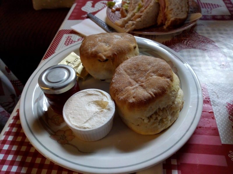 Mary Alice's superb huge scones at Glenveagh Castle