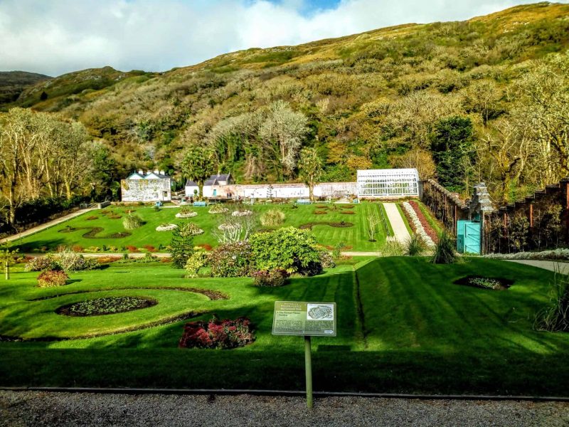 Walled Victorian gardens at Kylemore Abbey Connemara