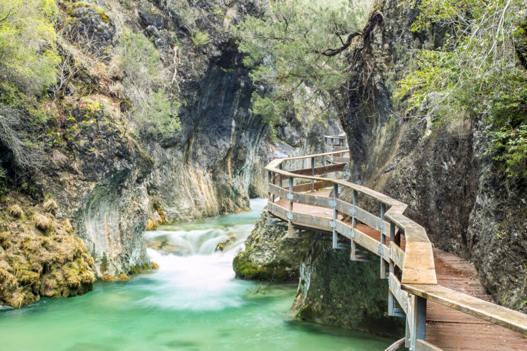 Bridges at Borosa river at the thaw in Cazorla, Jaen, Spain unique places to visit in Spain