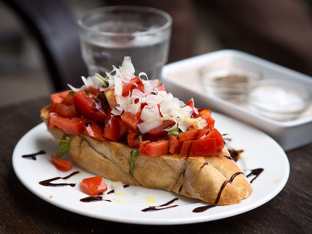 bruschetta food in Rome