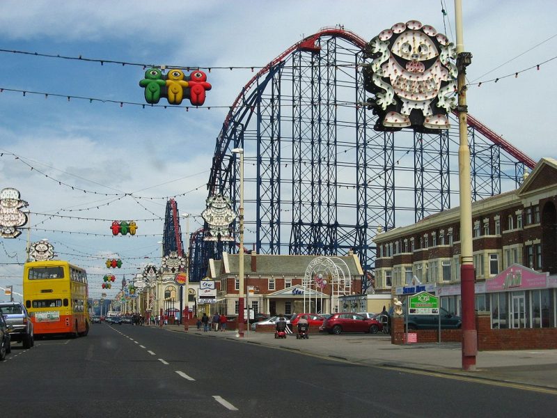 roller coaster when visiting Blackpool's Pleasure Beach